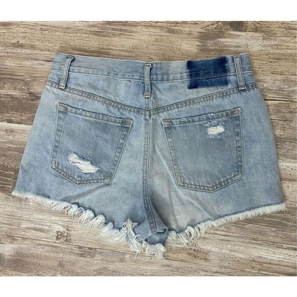 Aeropostale Aero Cheeky Jean Shorts Size 8 - Picture 2 of 5